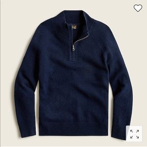 Crewcuts Cashmere Half Zip Sweater